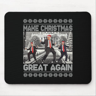Santa Trump Dance Make Christmas Great Again Ugly Mouse Mat
