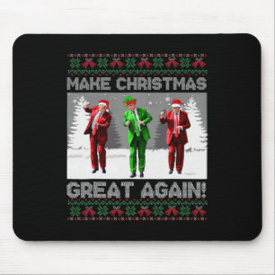 Santa Trump Dance Make Christmas Great Again Ugly Mouse Mat