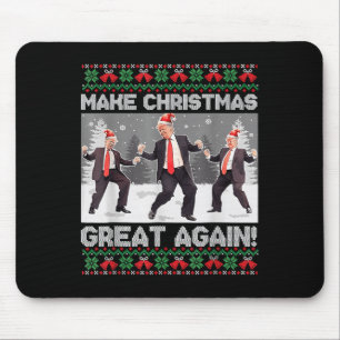 Santa Trump Dance Make Christmas Great Again Ugly Mouse Mat