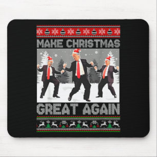 Santa Trump Dance Make Christmas Great Again Ugly Mouse Mat