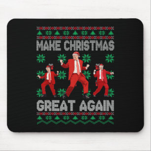 Santa Trump Dance Make Christmas Great Again Ugly Mouse Mat
