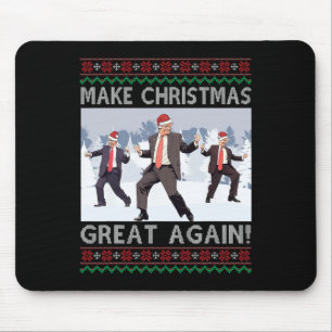 Santa Trump Dance Make Christmas Great Again Ugly Mouse Mat