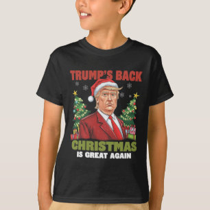 Santa Trump Dance Make Christmas Great Again Ugly T-Shirt
