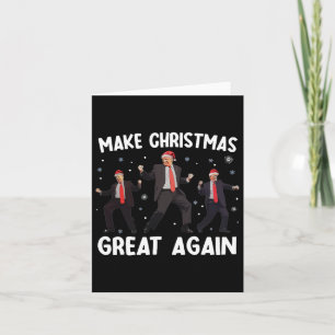 Santa Trump Dance Make Christmas Great Again Xmas  Card