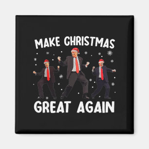 Santa Trump Dance Make Christmas Great Again Xmas Magnet