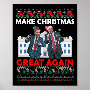 Santa Trump Dance Make Christmas Great Again Xmas  Poster