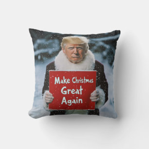 Santa Trump: “Make Christmas Great Again” Cushion