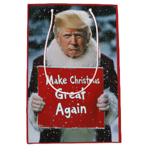 Santa Trump: “Make Christmas Great Again” Medium Gift Bag