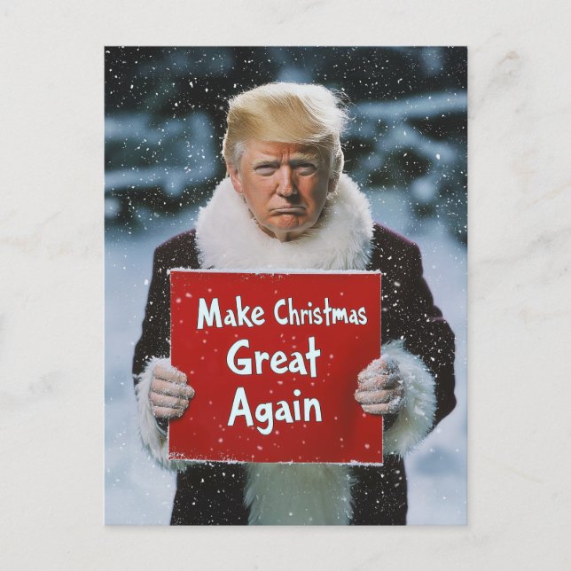Santa Trump: “Make Christmas Great Again” Postcard (Front)