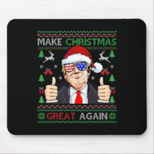 Santa Trump Make Christmas Great Again Xmas Ugly S Mouse Mat