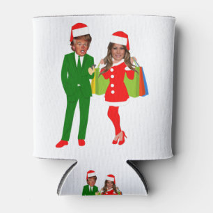 santa trump melania can cooler