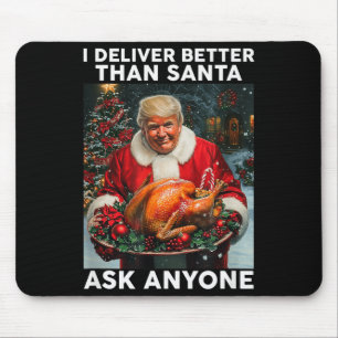 Santa Trump Turkey Christmas Funny Celebration Mouse Mat
