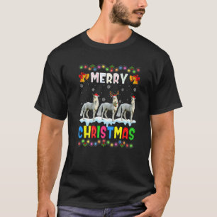 Santa Unicorn Animals Merry Christmas Pajama T-Shirt