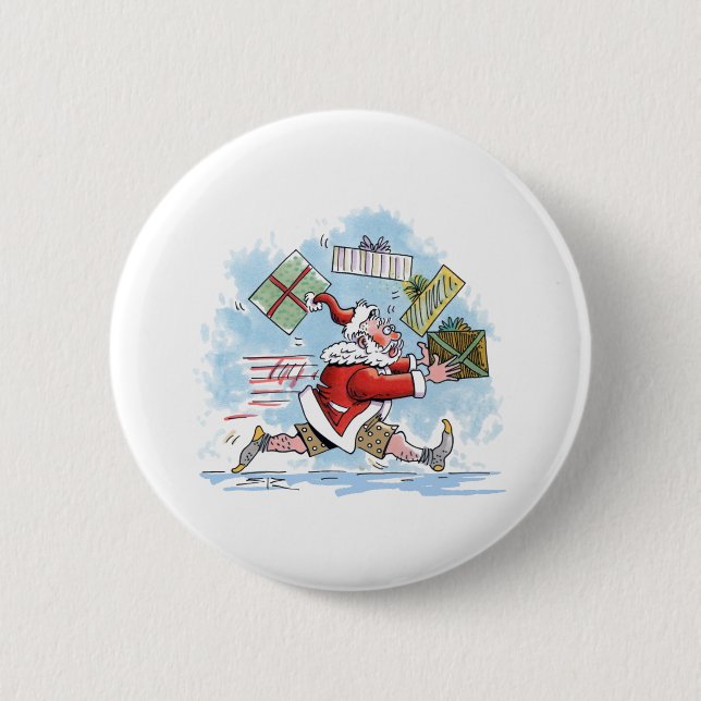 Santa Unprepared button (Front)