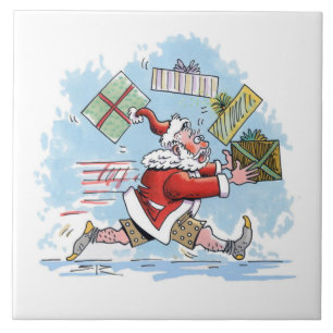 Santa Unprepared large ceramic tile