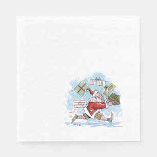 Santa Unprepared lunch paper napkins