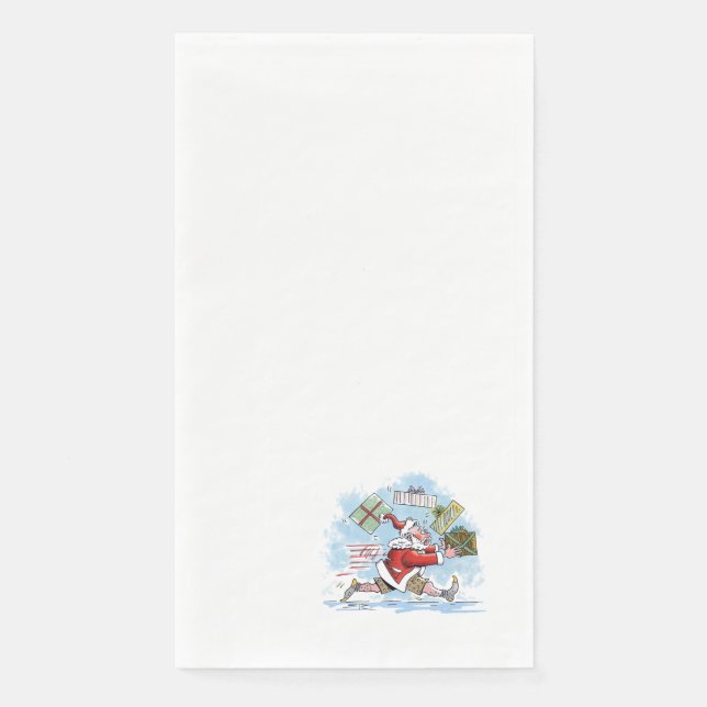 Santa Unprepared paper guest towels Napkin (Front)