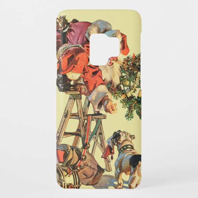 Santa Up a Ladder Case-Mate Samsung Galaxy Case (Back)