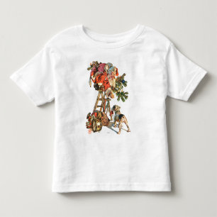Santa Up a Ladder Toddler T-Shirt