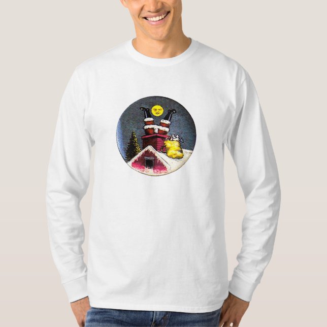 Santa Upside down - Shirt (Front)