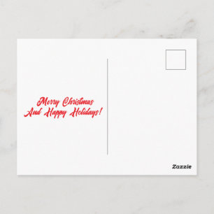 Santa Versus The Snowmen Flat Greeting Card