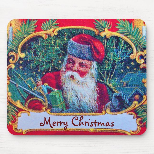 SANTA VINTAGE And Christmas Gifts Mouse Mat (Front)