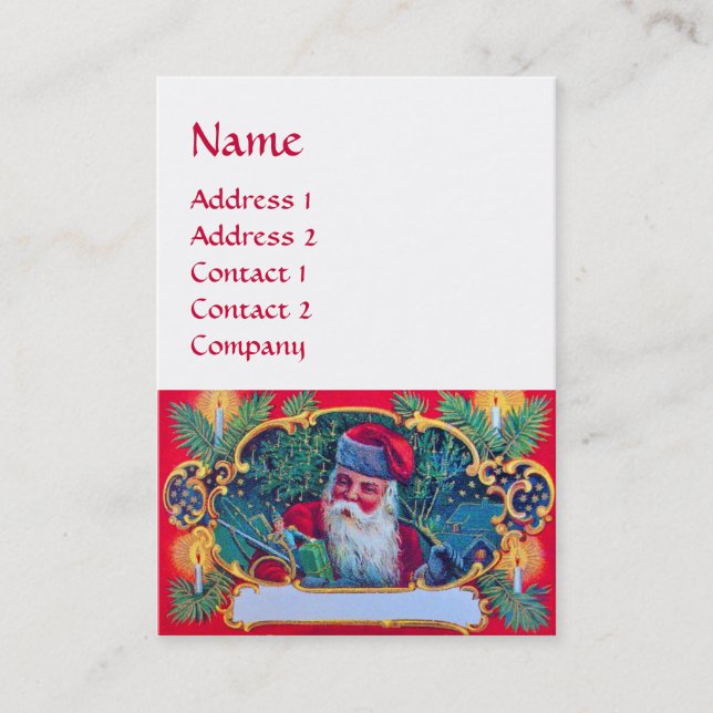 SANTA VINTAGE BUSINESS CARD (Front)