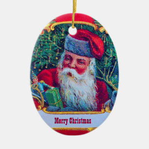 SANTA VINTAGE CERAMIC TREE DECORATION