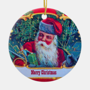 SANTA VINTAGE CERAMIC TREE DECORATION