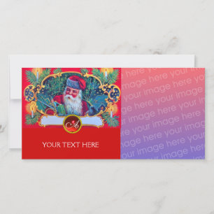 SANTA VINTAGE CHRISTMAS HOLIDAY CARD