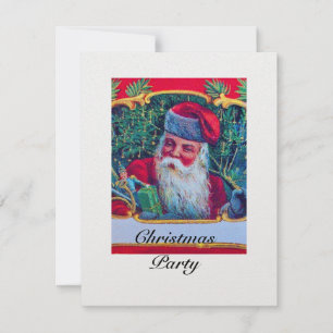 SANTA VINTAGE CHRISTMAS PARTY 1 ice Invitation