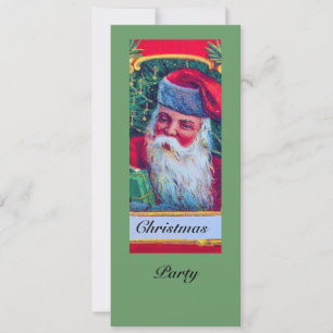 SANTA VINTAGE CHRISTMAS PARTY 1 INVITATION