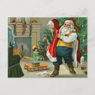 Santa Vintage Christmas Postcard