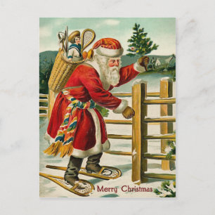 Santa Vintage Christmas Postcard