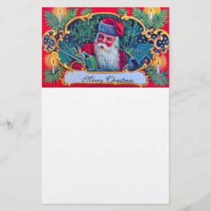 SANTA VINTAGE CHRISTMAS STATIONERY