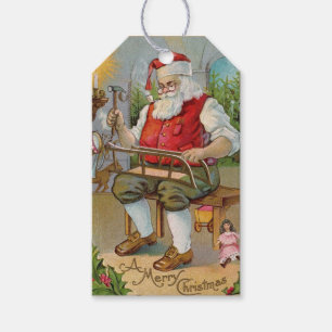 Santa Vintage Gift Tag