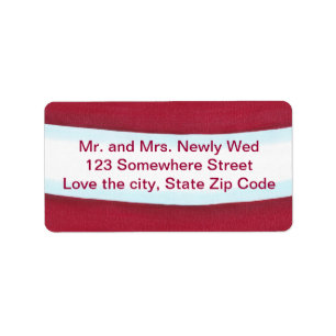 Santa Waist Christmas Return Address Labels