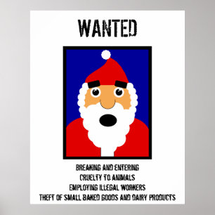 Santa Wanted Poster