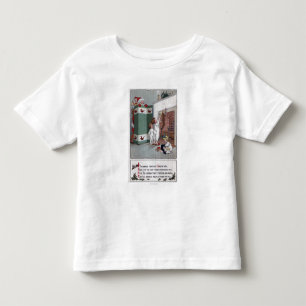 Santa Watching from behind screen Toddler T-Shirt
