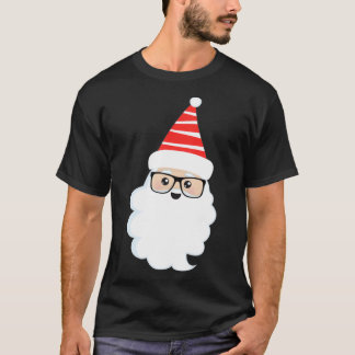 Santa Wearing Glasses Striped Santa 1 T-Shirt