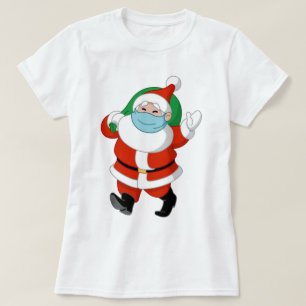 Santa wearing medical mask T-Shirt