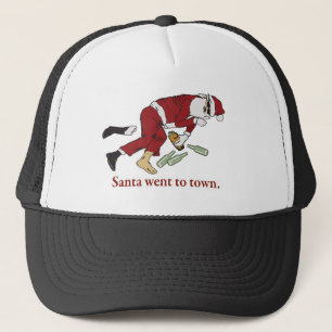 santa_went_to_town trucker hat