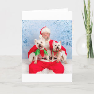 Santa Westies Holiday Card