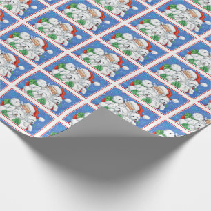 Santa & Westies Wrapping Paper