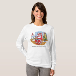 Santa Wet women white long sleeve T-shirt