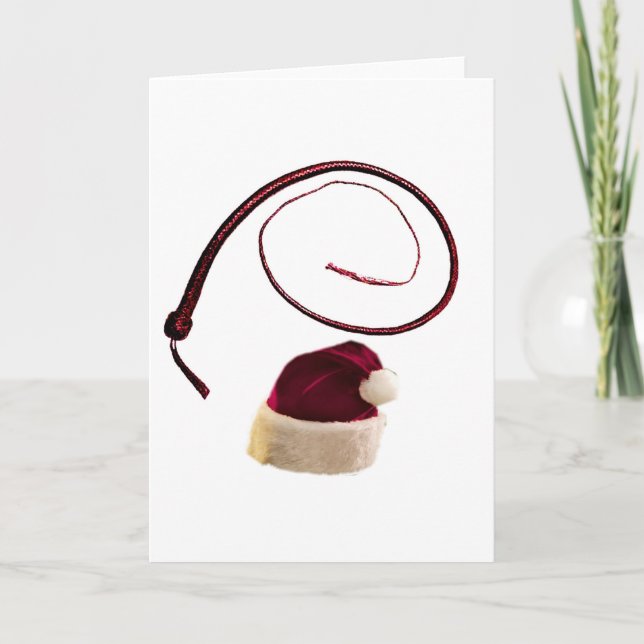 SANTA WHIP HOLIDAY CARD (Front)