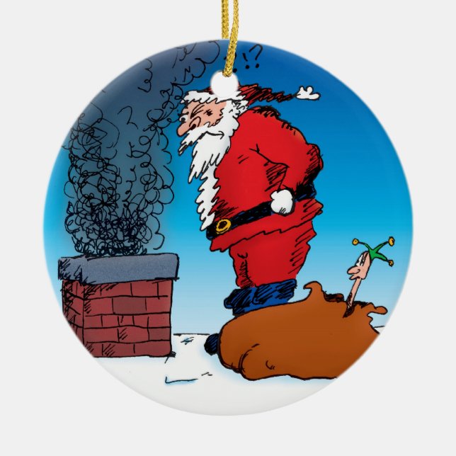 Santa Whiz Ornament (Front)