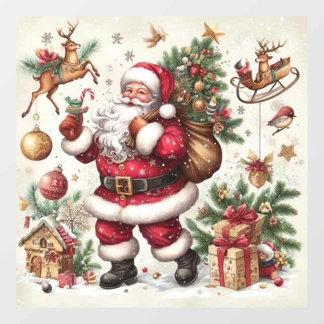 Santa Window Cling (Sheet)