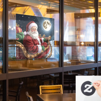 Santa Window Cling