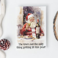 Santa Wine Lover Funny